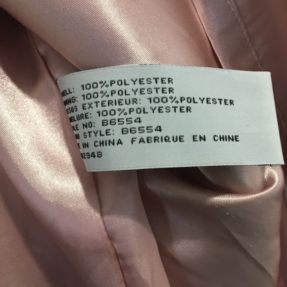 Blush Pink Metallic Print Strapless Dress | Tulle - Picture 5 of 8